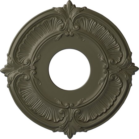 Ekena Millwork Attica Ceiling Medallion (Fits Canopies up to 3 1/2"), 12 3/4"OD x 4"ID x 1/2"P, Witch Hazel CM12ATWHF
